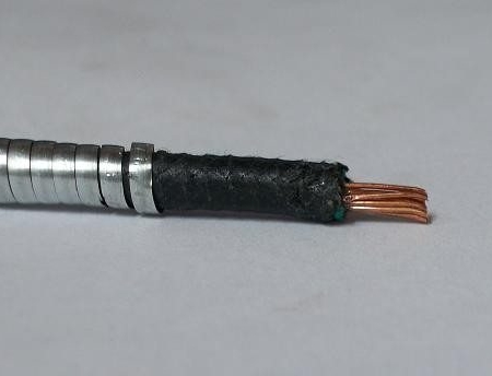 #B9910-001, 12 Gauge Single Conductor, Armor Covered (Cotton Braided) Primary Wire (Sold By the Foot)