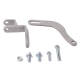 The bracket, adjusting arm, and mounting hardware laid out against a white background.