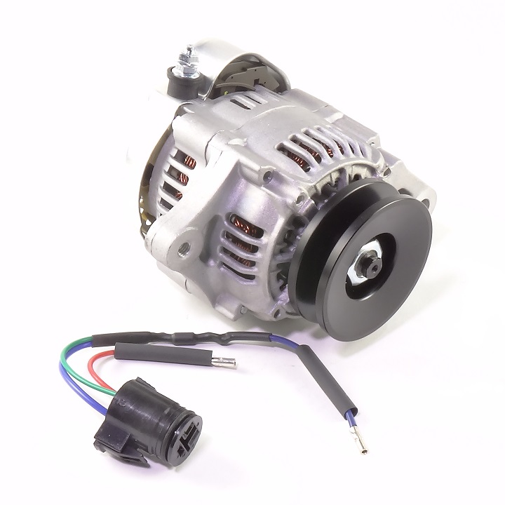 12-Volt Amp Small Alternator, 40 Amp Negative Ground with Excite Wire