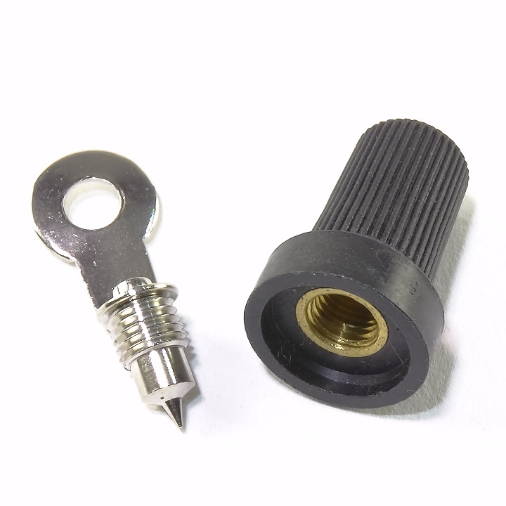 Rajah 7MM Spark Knurled 90 Degree Plug Wire End - The Hot Rod Company