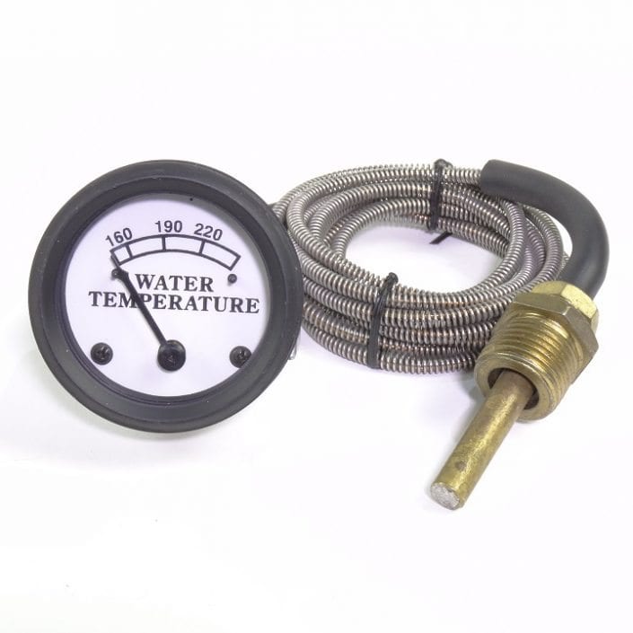 John Deere Water Temperature Gauge (White Face) 6' Lead The Brillman