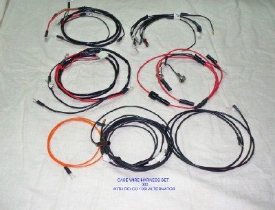 Case 200, 300, 350, 400 Series Gas Tractors Wire Harness (Modified For A Delco 10SI Alternator With Cluster Gauges & Generator)
