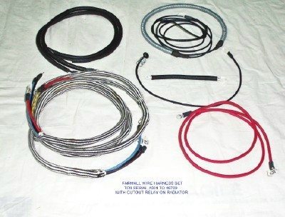 #B3024-063 FARMALL TD9 SERIAL #501 TO 46,709 WITH CUTOUT RELAY ON RADIATOR WIRE HARNESS