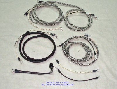 #B3024-172 Farmall 100 Wire Harness Modified for 1 Wire Alternator