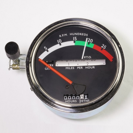 John Deere Tachometer with Red Needle for Power Shift Transmission (pre-1968)