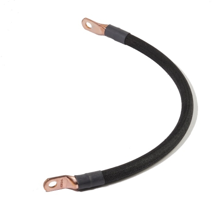 A black switch-to-starter cable with lugs on each end.