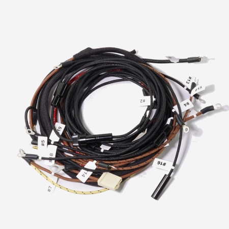 Massey Ferguson 40, 50, 65 Gas/L.P. & Massey Harris 50 Complete Wire Harness (10S.I./ 3-Wire Alternator) full set photo