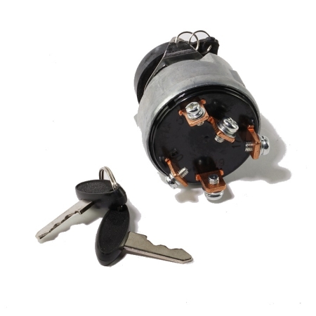 The terminals on the key switch.