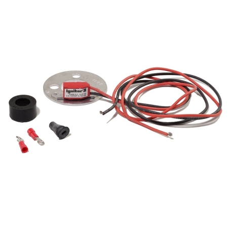 12-Volt Negative Ground, 4-Cylinder Delco Distributor (w/ Clip-On Cap) Electronic Ignition Kit (with Current Protection)